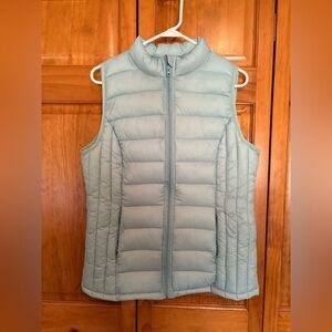 Reel Legends Light Aqua Quilted Puffer Vest